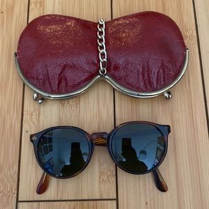 Vintage sunglasses with case